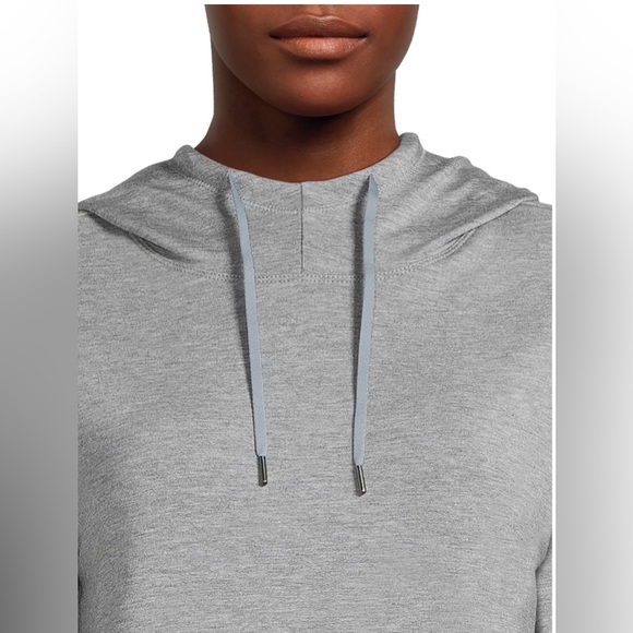 Athletic Works Women's French Terry Mock Neck Hoodie - Picture 2 of 5